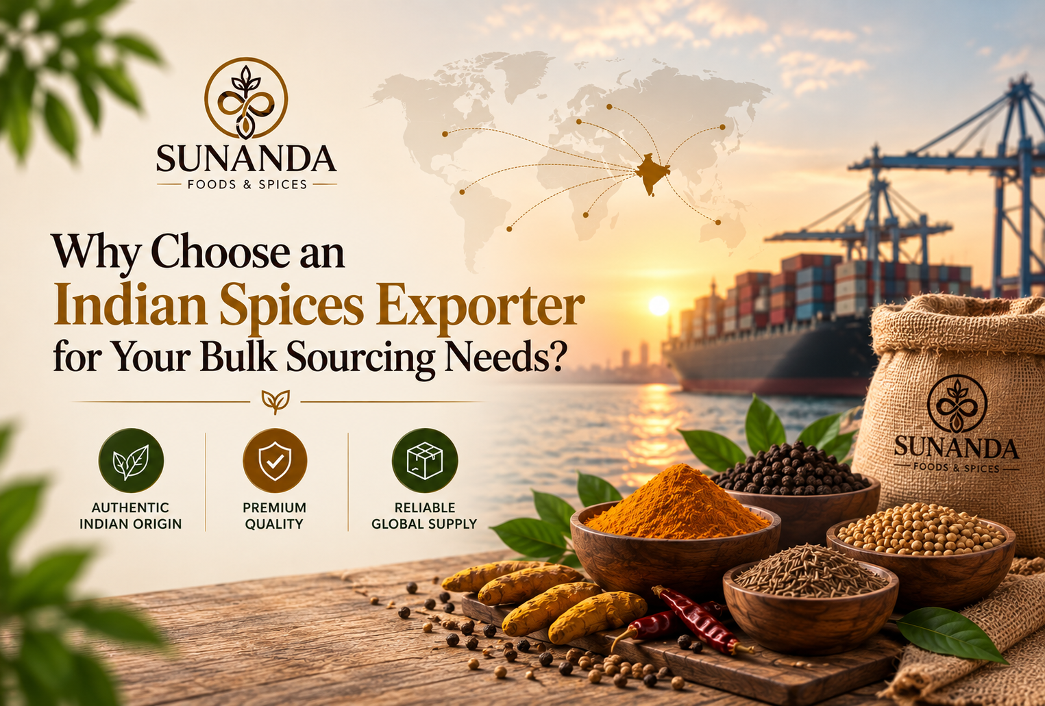 Indian Spices Exporter for Your Bulk Sourcing