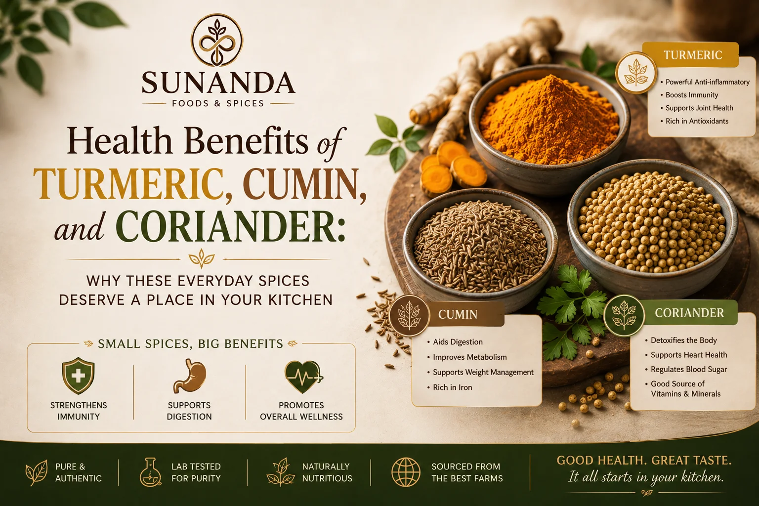 Health benefits of spices