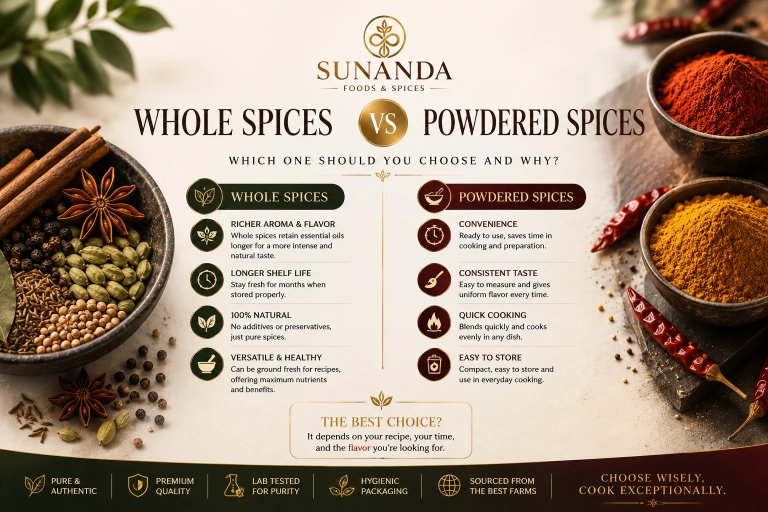 Whole Spices vs Powdered Spices